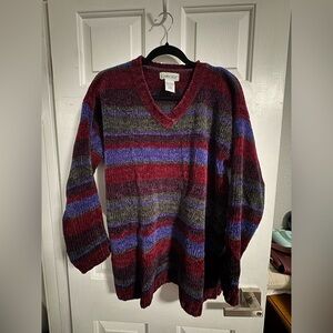 Cabin Creek Red and Purple sweater